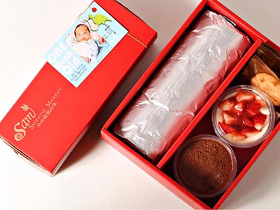 小山甜點-彌月禮盒-紅色
